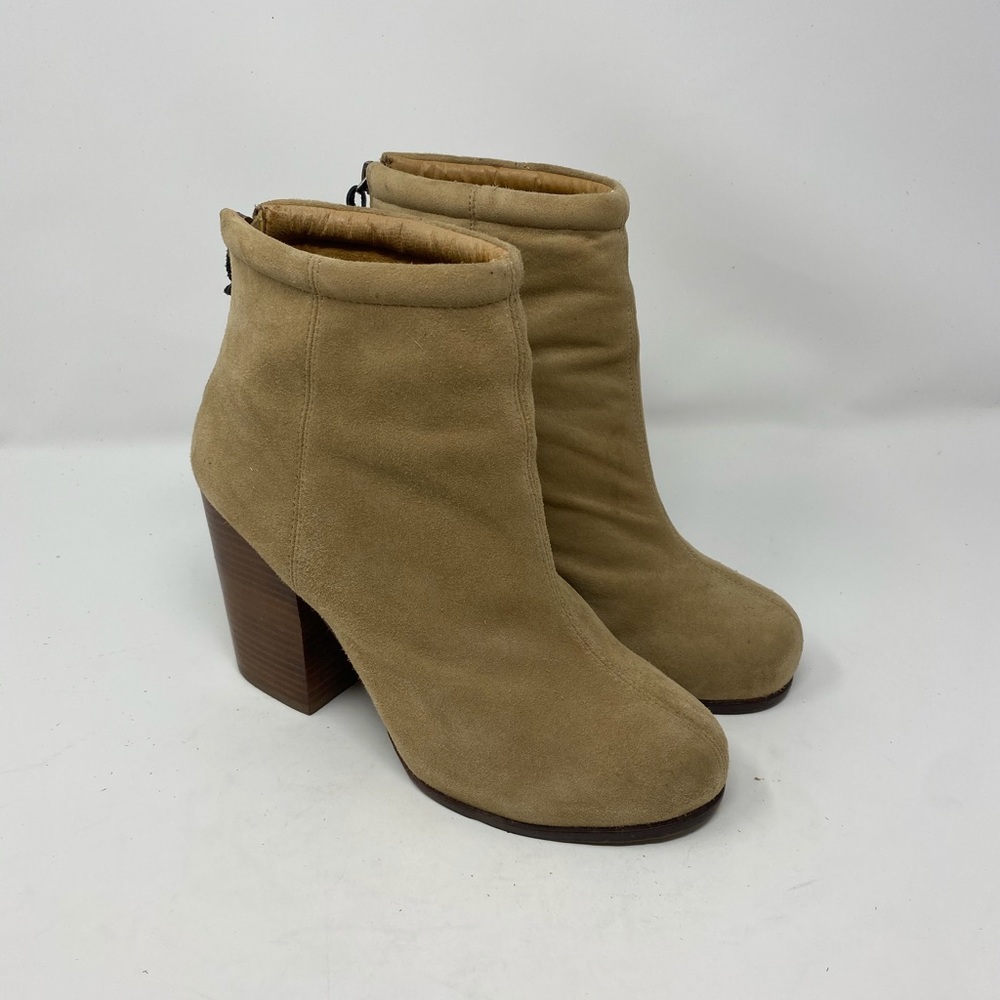 Jeffery Campbell Tan Rumble Sueded Ankle Booties 9
